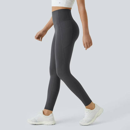 High-Waisted Tummy Control Leggings with Pockets