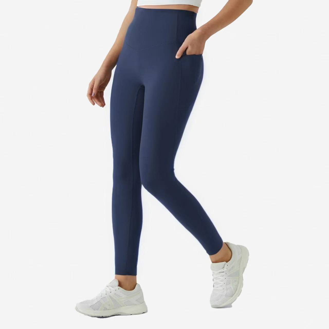 High-Waisted Tummy Control Leggings with Pockets