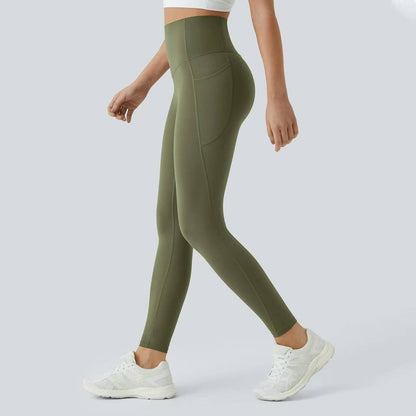 High-Waisted Tummy Control Leggings with Pockets